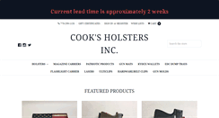 Desktop Screenshot of cooksholsters.com